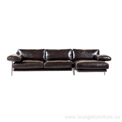 Hot selling leisure office furniture modern leather sofa